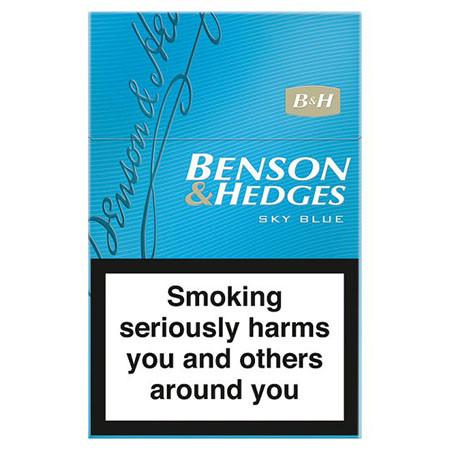 Benson & Hedges Sky Blue King Size Cigarettes 10 cartons