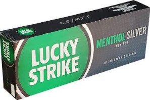 Lucky Strike Menthol Silver 100 Box cigarettes 10 cartons