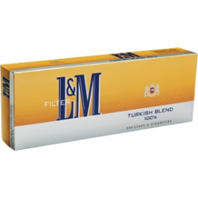 L&M Turkish Blend 100\'s Cigarettes 10 cartons