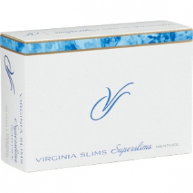 Virginia Slims Superslims Menthol Gold Pack Cigarettes 10 carton