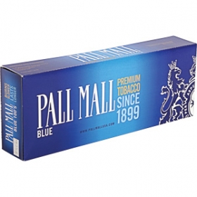 Pall Mall Blue 100\'s cigarettes 10 cartons