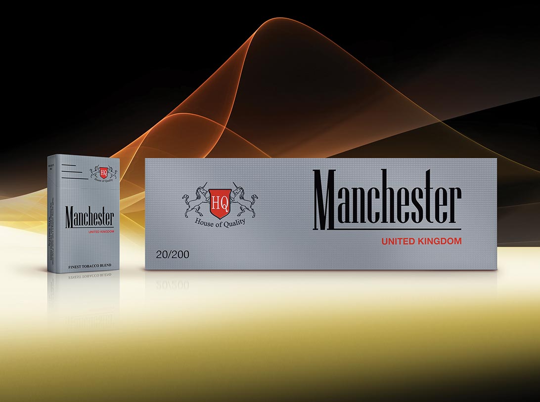 Manchester Round Corner Class Silver cigarettes 10 cartons - Click Image to Close