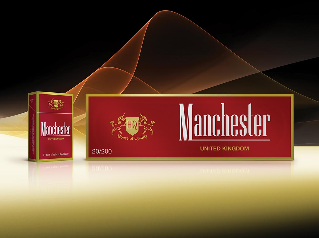 Manchester Red king size cigarettes 10 cartons - Click Image to Close