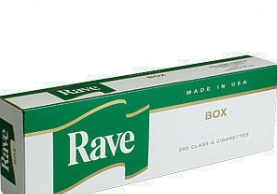 Rave Menthol Dark Green Kings cigarettes 10 cartons