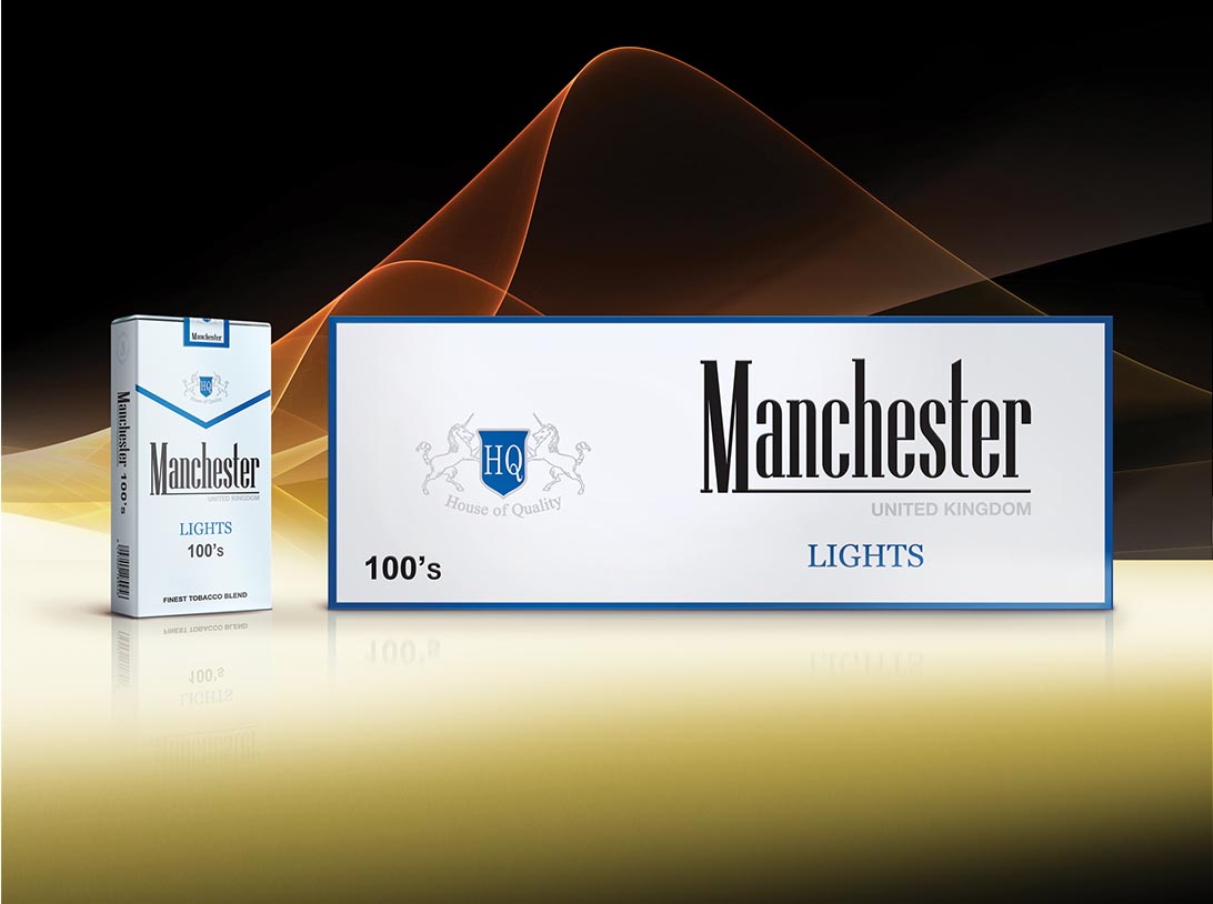 Manchester Blue 100s cigarettes 10 cartons - Click Image to Close