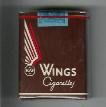 Wings BandW brown soft box cigarettes 10 cartons