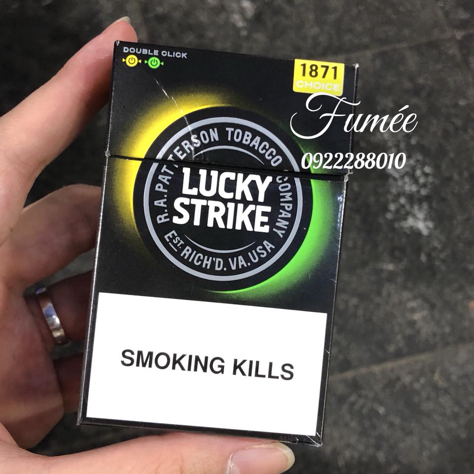 Lucky Strike Double Click Green Yellow cigarettes 10 cartons - Click Image to Close