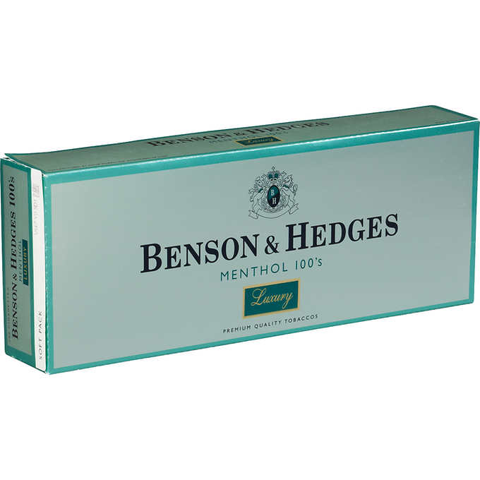 Benson & Hedges Menthol 100's Luxury, Soft Pack -10 cartons