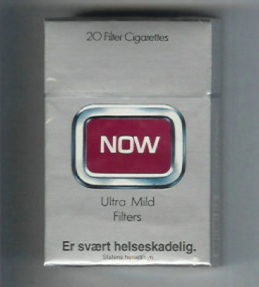 Now Ultra Mild Filters hard box cigarettes 10 cartons
