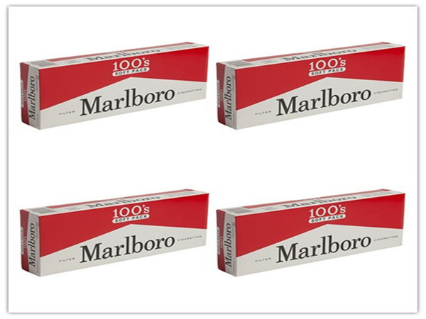 Marlboro Red Cigarettes 100s (4 Cartons) - Click Image to Close
