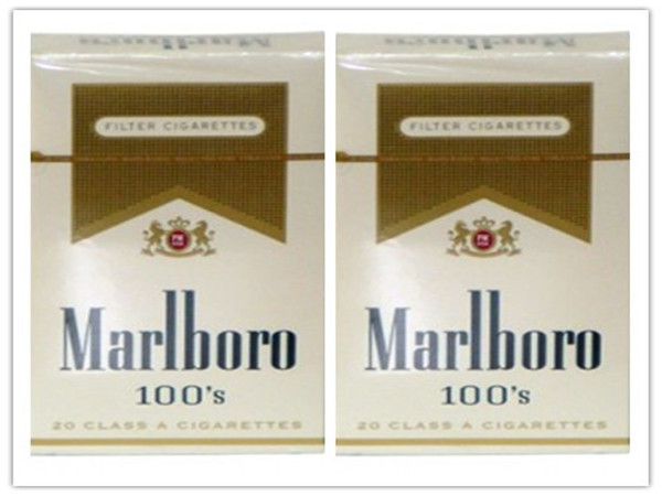 Marlboro Gold 100s Cigarettes (4 Cartons) - Click Image to Close