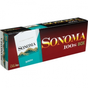 Sonoma Menthol Dark Green 100's cigarettes 10 cartons
