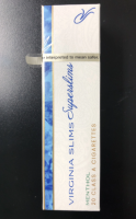 Virginia Slims Superslims Menthol blue pack cigs 10 cartons Virginia Slims Superslims Menthol blue pack cigs 10 cartons