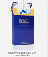 Royal Orchid Blue Super Slim cigarettes 10 cartons