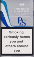 PARKER & SIMPSON COMPACT SILVER cigarettes 10 cartons PARKER & SIMPSON COMPACT SILVER cigarettes 10 cartons